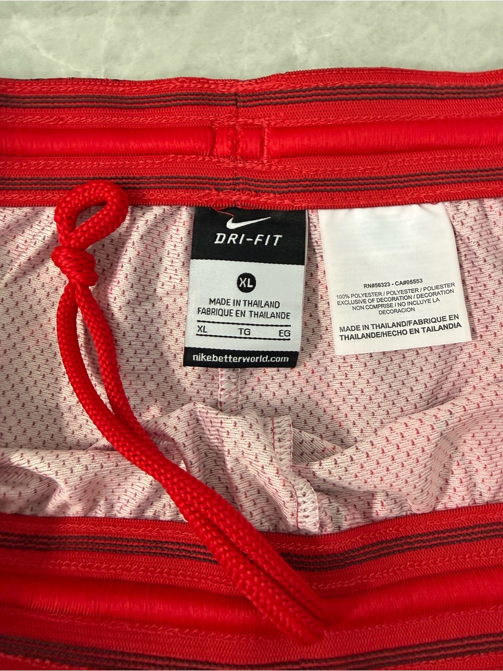Women’s Nike Dri-Fit Running Training Workout Shorts Geometric Drawstring XL - Picture 12 of 16